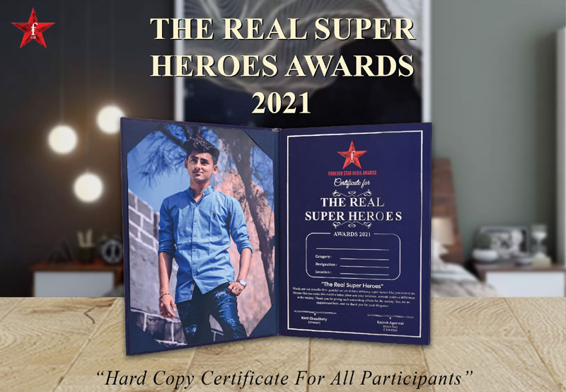 Super Heroes Hard Copy Certificate